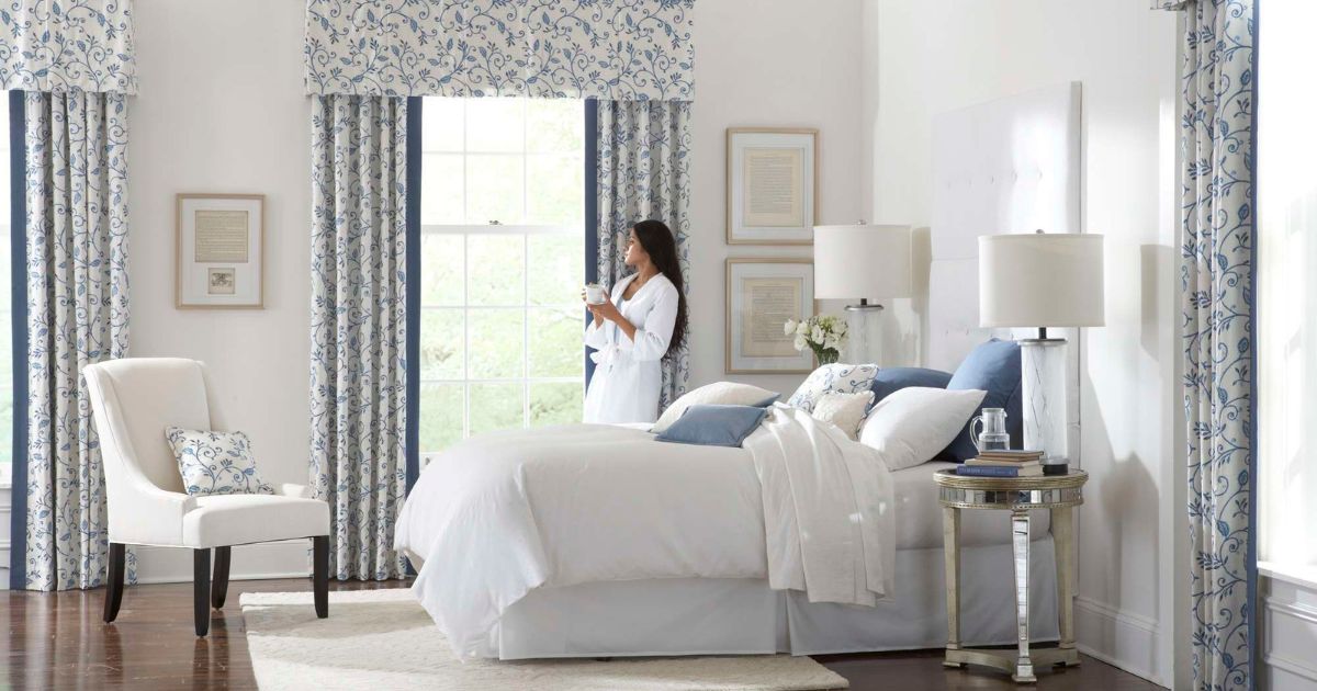 meble do sypialni w stylu hamptons