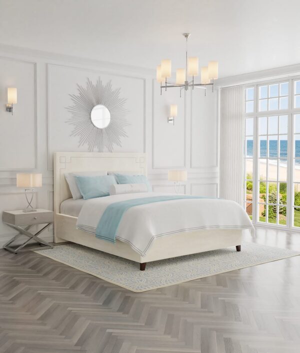 Łóżko w stylu hamptons - Ashley