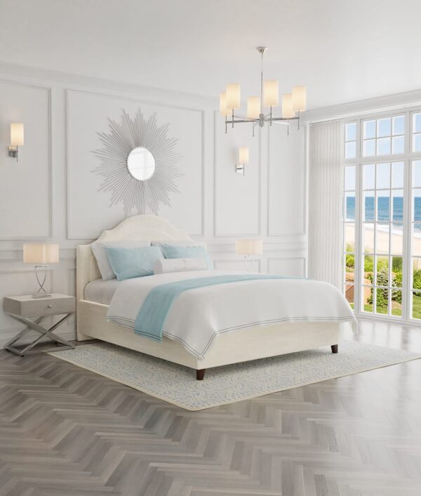 Łóżko tapicerowane z pojemnikiem Betty