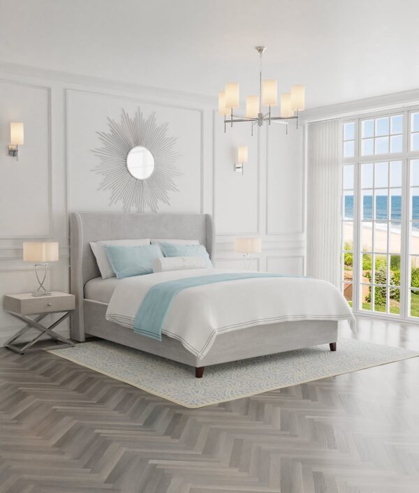 Duże łóżko sypialniane - Emily