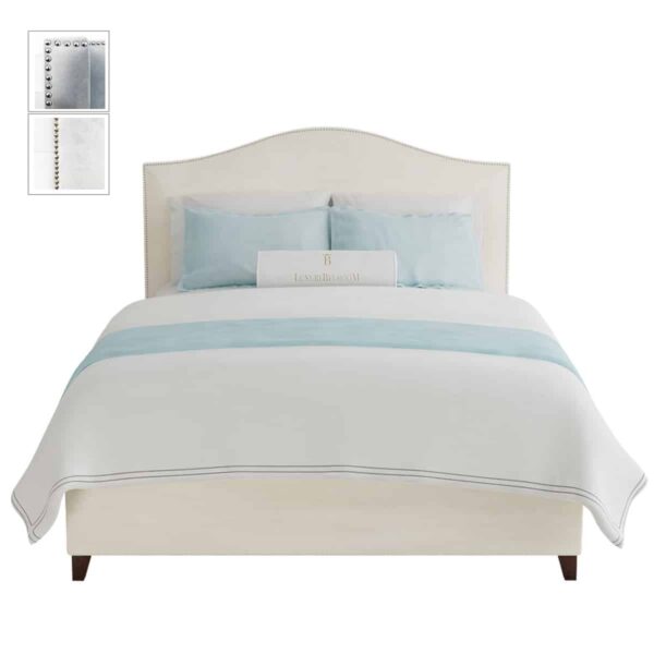 Tapicerowane łóżko 160x200 - Hannah