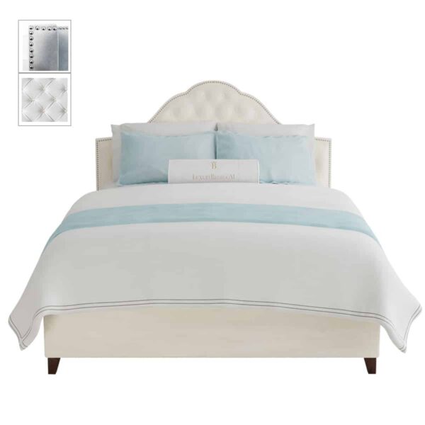 Łóżko sypialniane pikowane - Jennifer II