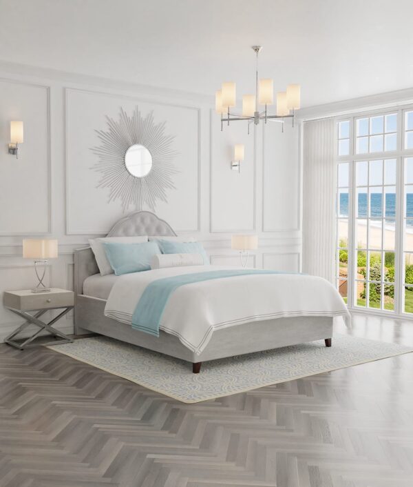 Łóżko sypialniane pikowane - Jennifer II