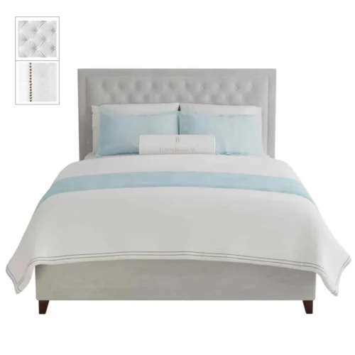 Łóżko do sypialni Rita – luksusowe łóżko tapicerowane premium