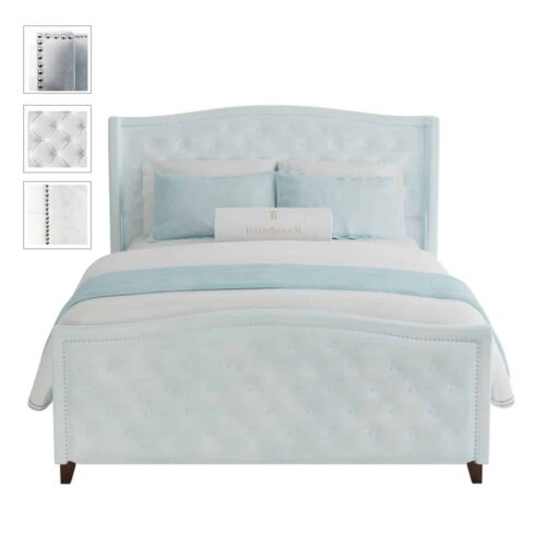 Łóżko tapicerowane pikowane Travis II