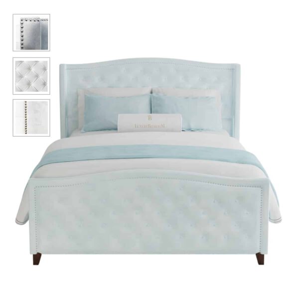 Łóżko tapicerowane pikowane Travis II